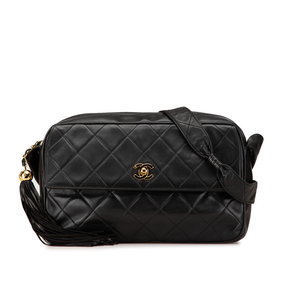Pre-Loved Chanel CC Quilted Lambskin Tassel Crossbody - Picture 1 of 12